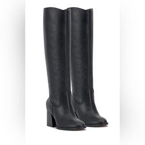 Vince Camuto Leila Black Knee High Boots (Wide Calf)